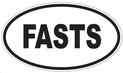 FASTS - Oval Magnet