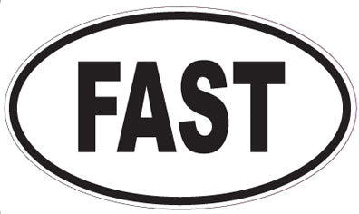 FAST - Oval Sticker