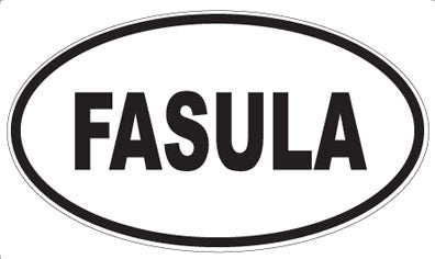 FASULA - Oval Sticker