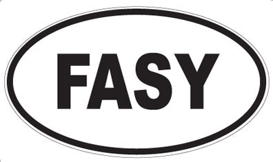 FASY - Oval Magnet