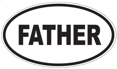 FATHER - Oval Sticker