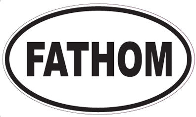 FATHOM - Oval Sticker