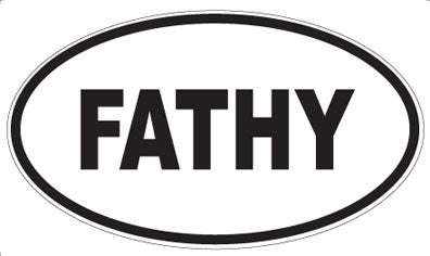 FATHY - Oval Sticker