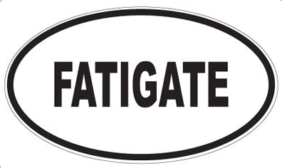 FATIGATE - Oval Sticker
