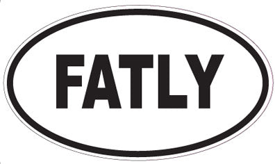 FATLY - Oval Magnet