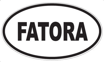 FATORA - Oval Sticker