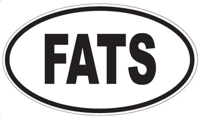 FATS - Oval Sticker