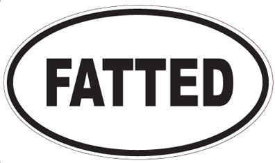 FATTED - Oval Sticker