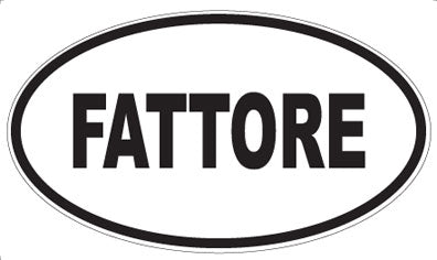 FATTORE - Oval Magnet