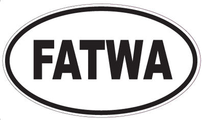FATWA - Oval Sticker