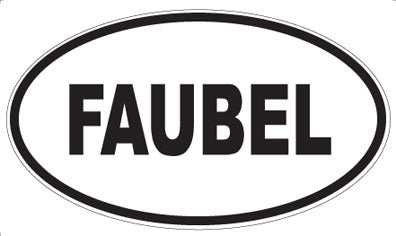 FAUBEL - Oval Sticker