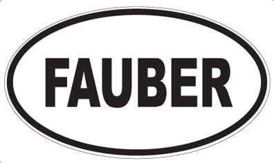 FAUBER - Oval Sticker