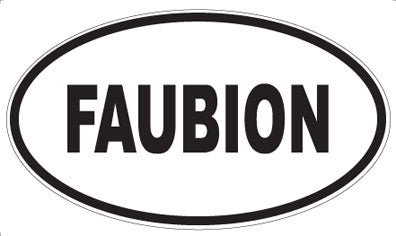 FAUBION - Oval Sticker