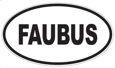 FAUBUS - Oval Magnet