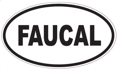 FAUCAL - Oval Sticker