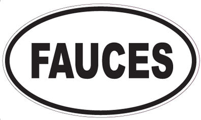 FAUCES - Oval Sticker