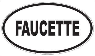 FAUCETTE - Oval Magnet