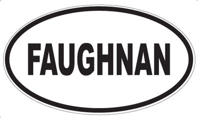 FAUGHNAN - Oval Magnet