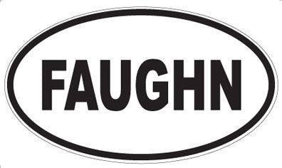 FAUGHN - Oval Magnet