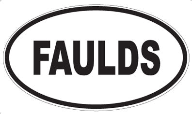 FAULDS - Oval Sticker