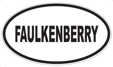 FAULKENBERRY - Oval Magnet
