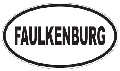 FAULKENBURG - Oval Sticker