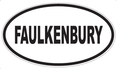 FAULKENBURY - Oval Sticker