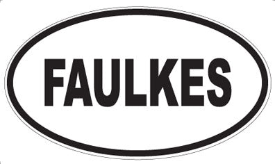 FAULKES - Oval Sticker