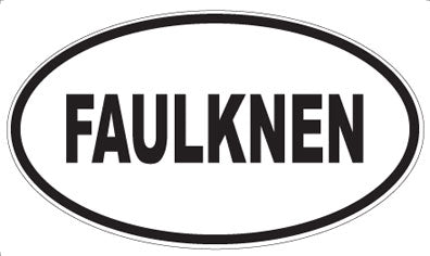 FAULKNEN - Oval Sticker