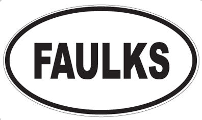 FAULKS - Oval Sticker