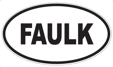 FAULK - Oval Magnet