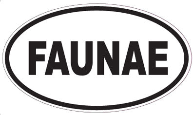 FAUNAE - Oval Sticker