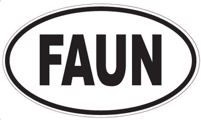 FAUN - Oval Sticker