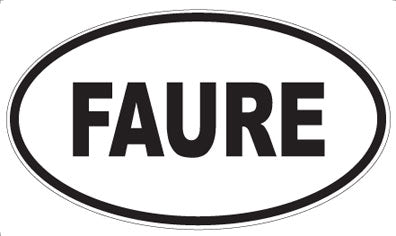 FAURE - Oval Sticker