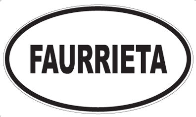 FAURRIETA - Oval Magnet