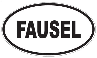 FAUSEL - Oval Sticker
