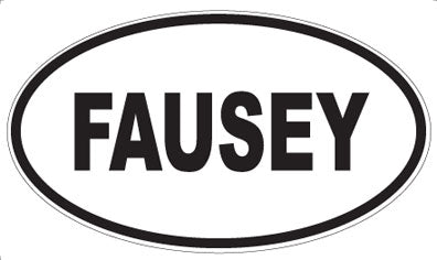 FAUSEY - Oval Sticker