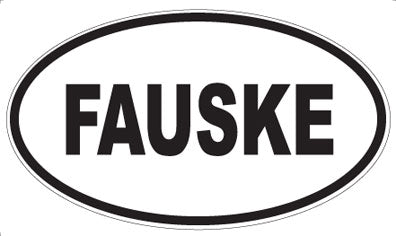 FAUSKE - Oval Sticker