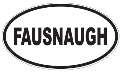 FAUSNAUGH - Oval Sticker