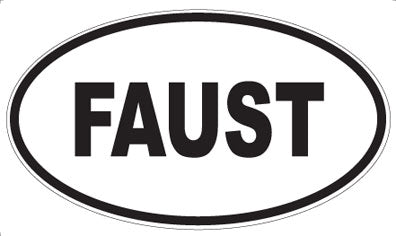 FAUST - Oval Sticker