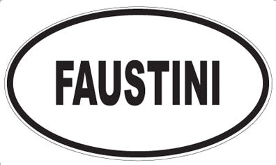 FAUSTINI - Oval Sticker