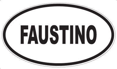 FAUSTINO - Oval Sticker