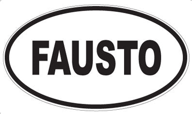 FAUSTO - Oval Magnet