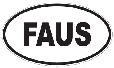 FAUS - Oval Magnet