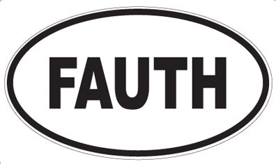 FAUTH - Oval Sticker