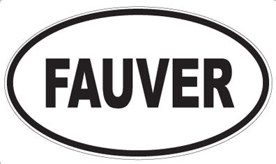 FAUVER - Oval Magnet