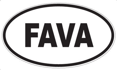 FAVA - Oval Sticker