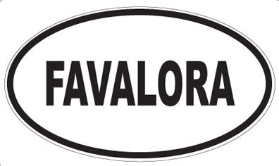 FAVALORA - Oval Sticker