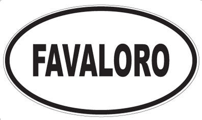 FAVALORO - Oval Sticker