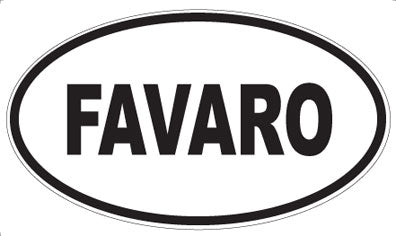 FAVARO - Oval Sticker